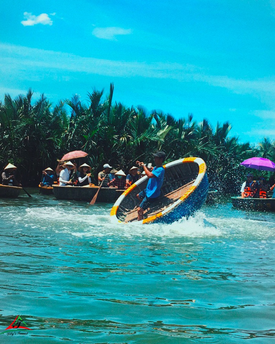 Cicurar boat at Bay Mau coconut forest