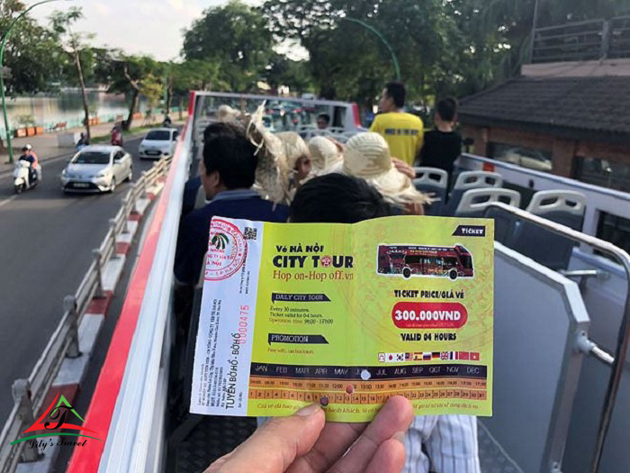 The ticket price of bus tour Hanoi