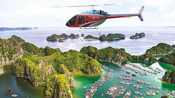 Explore Ha Long on the helicopter