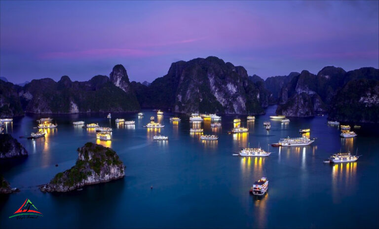 Halong Bay in the night