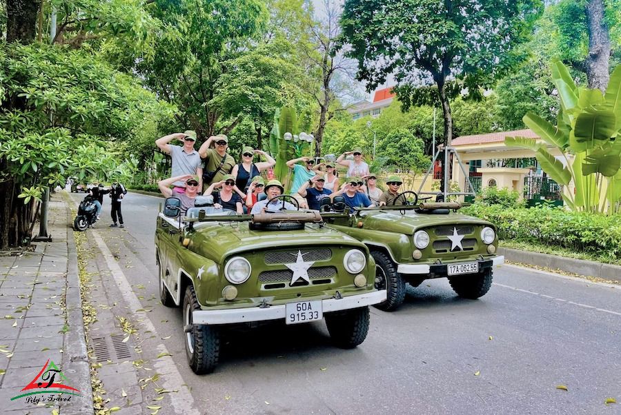 Visit Hanoi by Jeep Car or Vespa 