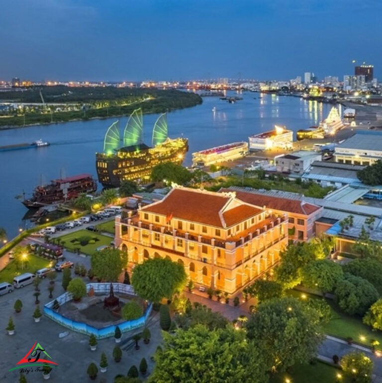 Nha Rong Port at night