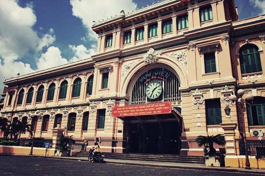 Sai Gon Central Post Office in the past