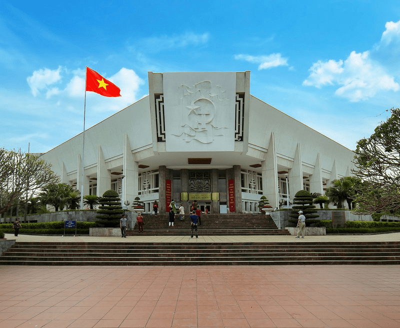 An overview of Vietnam Ho Chi Minh Museum in Hanoi