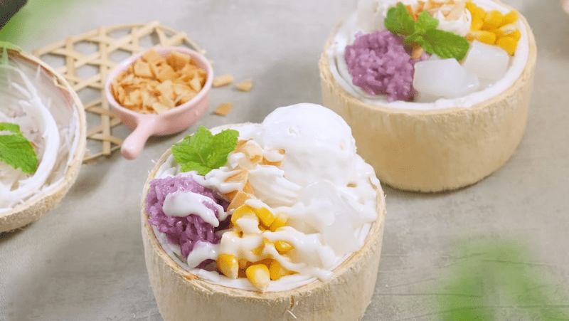 Kem Xoi (Sticky Rice Ice Cream)