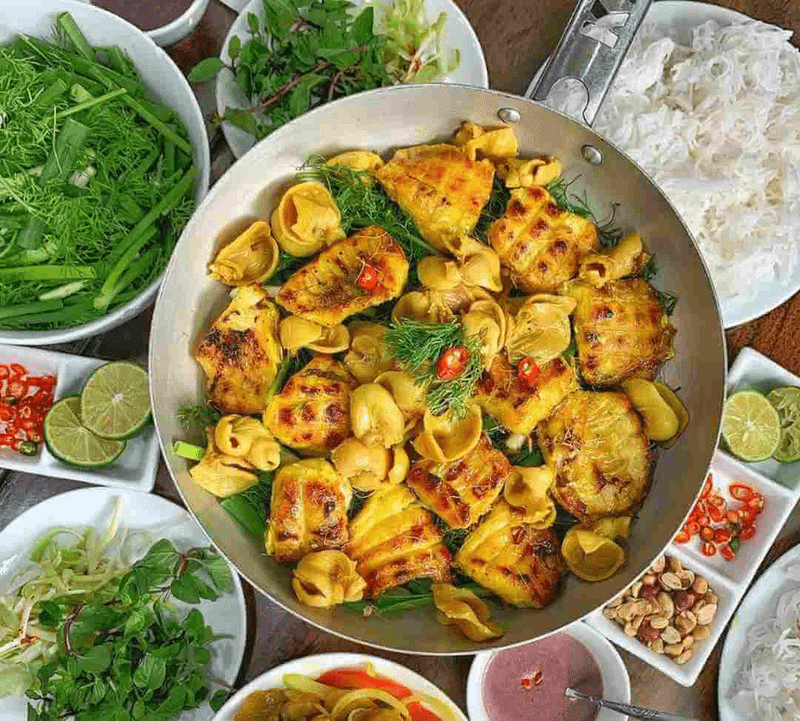 Cha Ca La Vong (Grilled Fish with Turmeric and Dill)