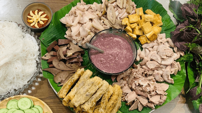 Bun Dau Mam Tom (Fermented Shrimp Paste Noodle Soup)