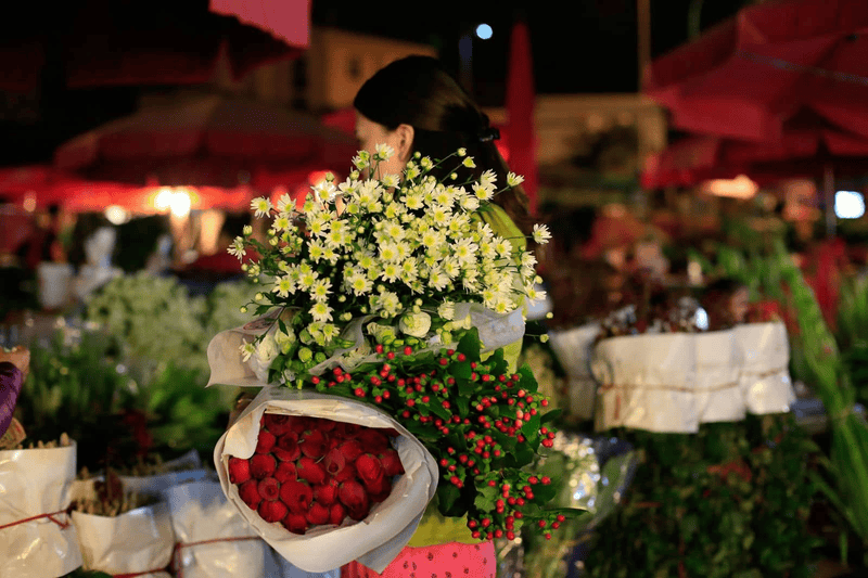 Best time to visit Quang Ba flower market