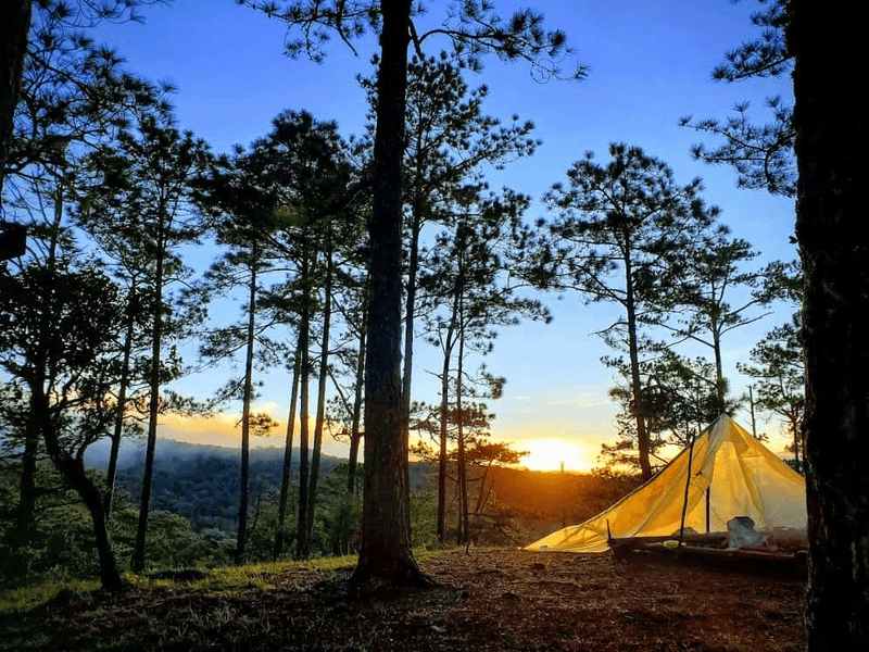 Camp in Bidoup Nui Ba National Park