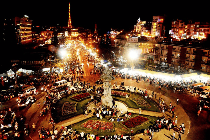 Explore Dalat after dark at the night market Dalat