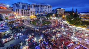 Map of Dalat night market