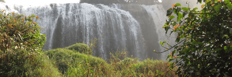 Overview of Dalat's Elephant Waterfall