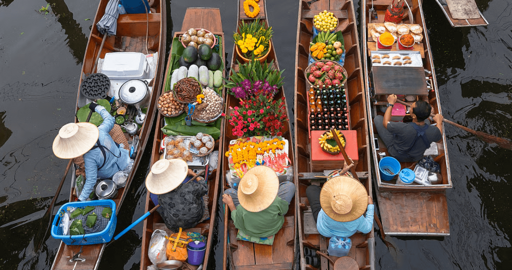 Cai Rang Floating Market - A must on your what to do in Mekong Delta list