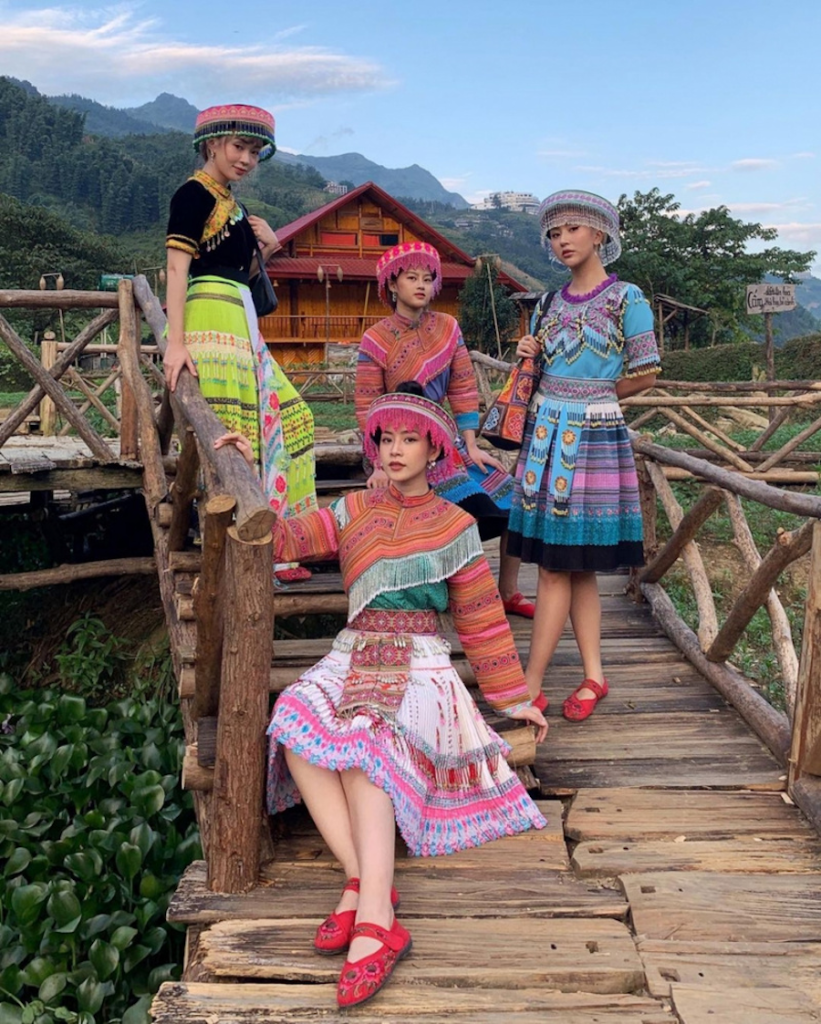 Try on ethnic costumes