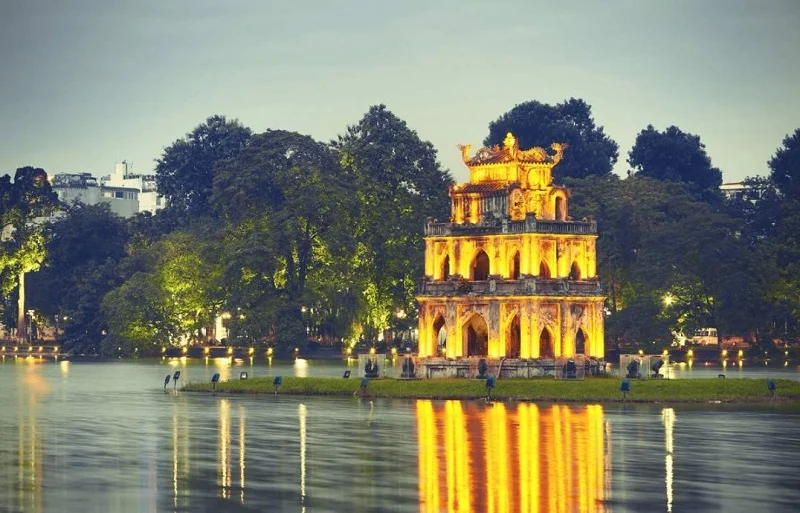 Hoan Kiem Lake and Ngoc Son Temple