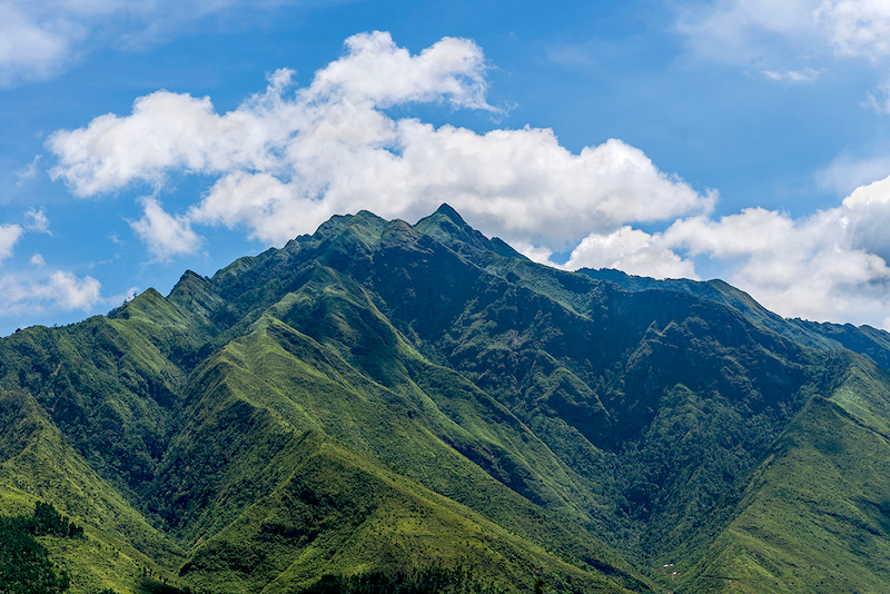 Scenic mountain landscapes along the way