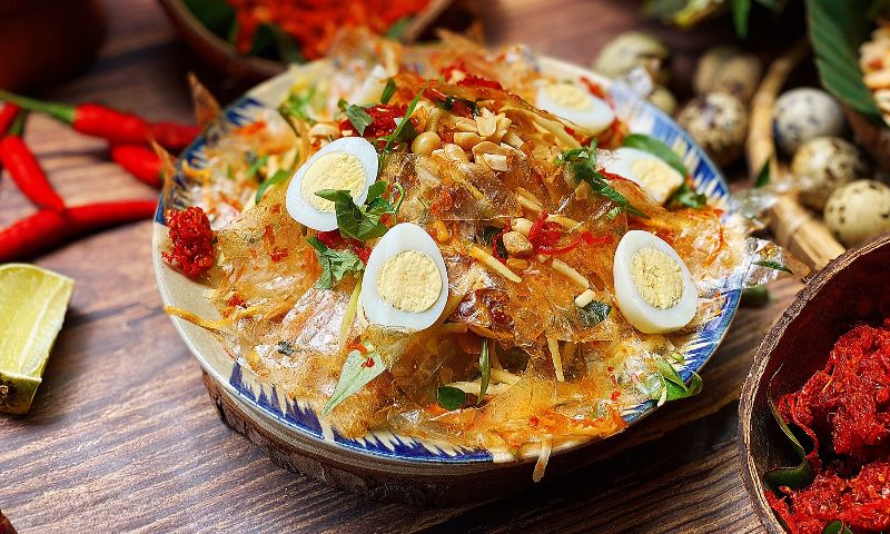 Banh trang tron rice paper