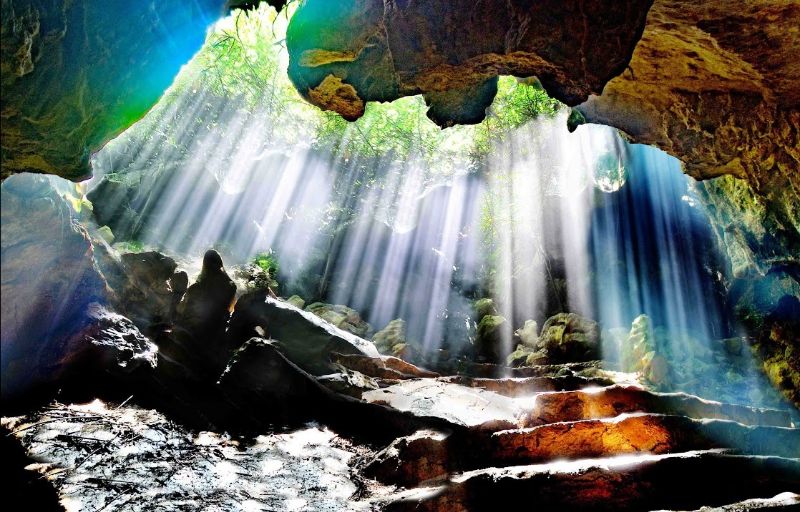 Structure and highlights of Thien Ha Cave