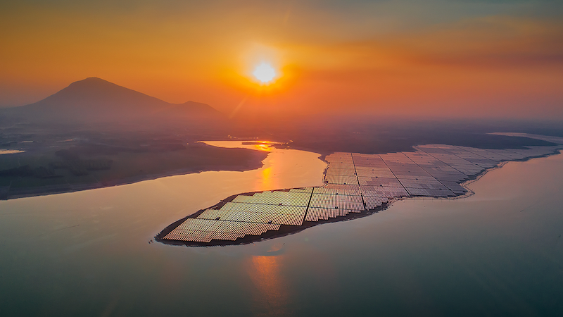 Dau Tieng Lake:  a large "freshwater sea of Tay Ninh