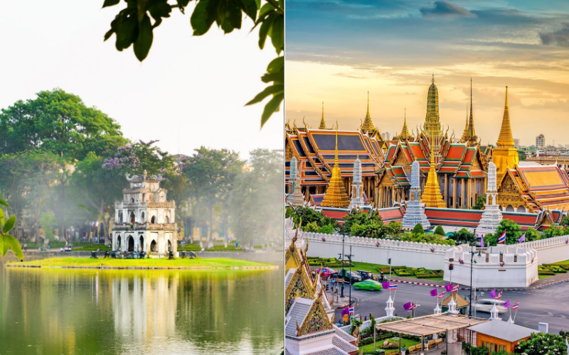 Culture and atmosphere in Hanoi vs Bangkok