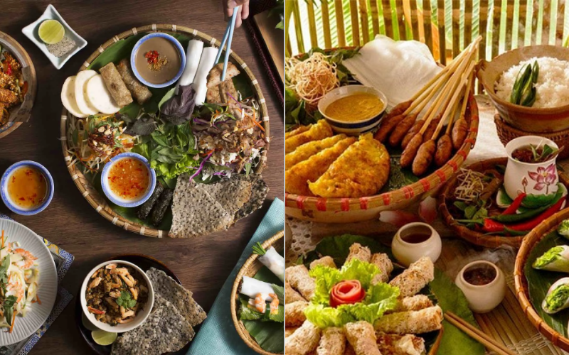 Food and dining experience in Hanoi or Da Nang