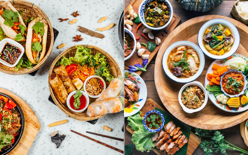Food comparison between Hanoi and Bangkok