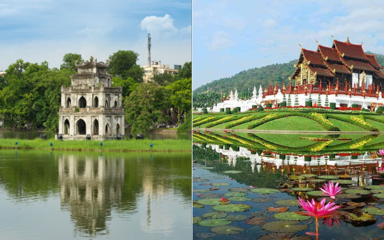 Food culture and local dining in Hanoi and Chiang Mai