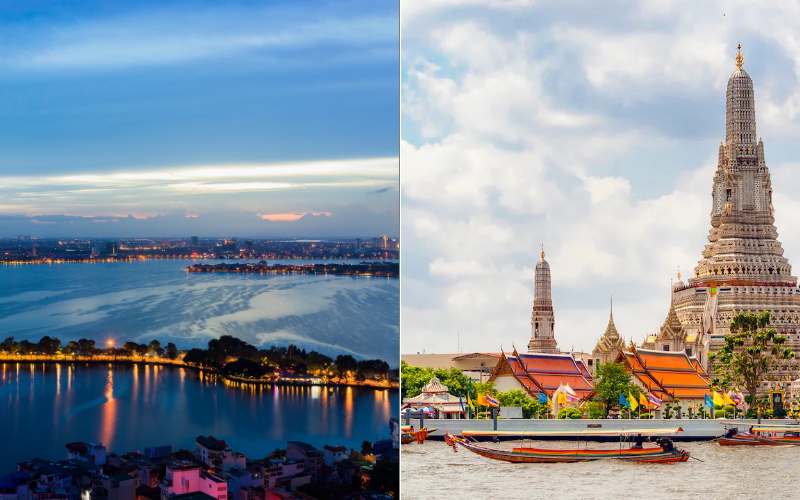 Getting around Hanoi vs Bangkok