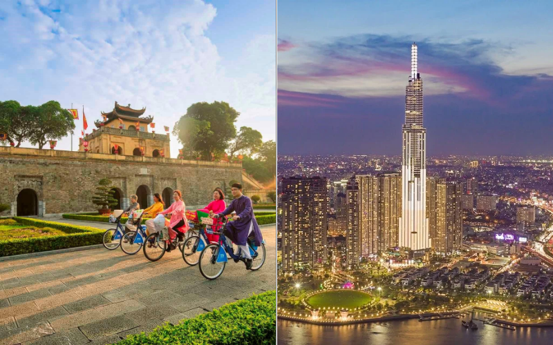 Location and first impression of Hanoi and Ho Chi Minh City