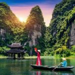 Ninh Binh is famous for boat trips through nature