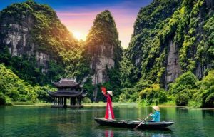 Ninh Binh is famous for boat trips through nature