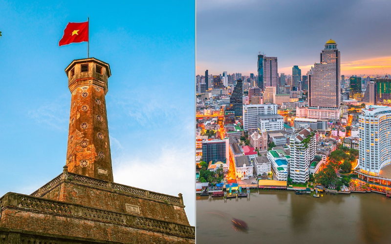 Shopping experience in Hanoi vs Bangkok