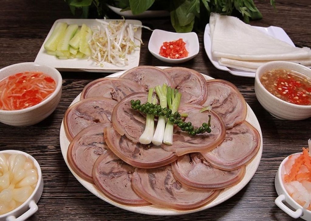 Young beef – a very famous Tay Ninh delicacy, easily found at Tây Ninh specialty grilled food restaurants