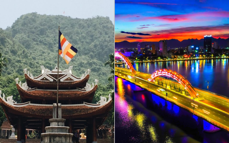 Travel purpose comparison Hanoi or Da Nang