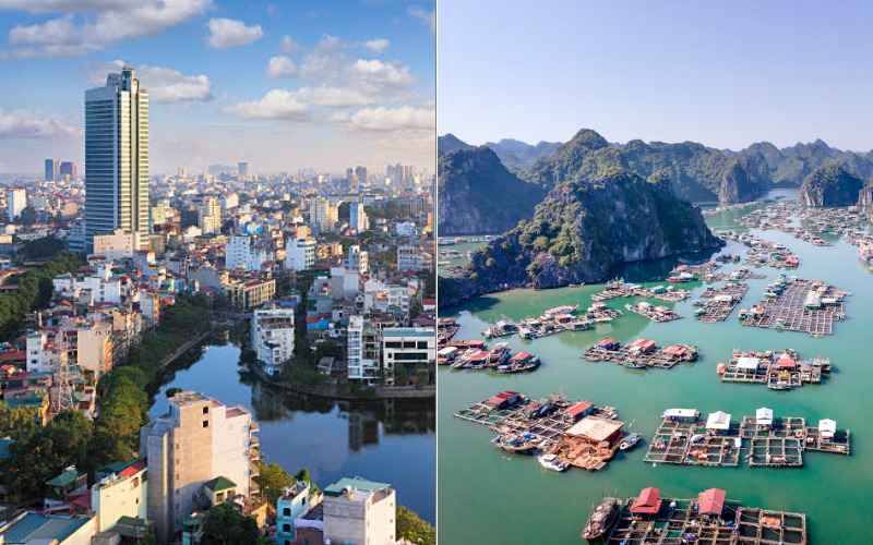 Cost comparison Hanoi or Ha Long Bay