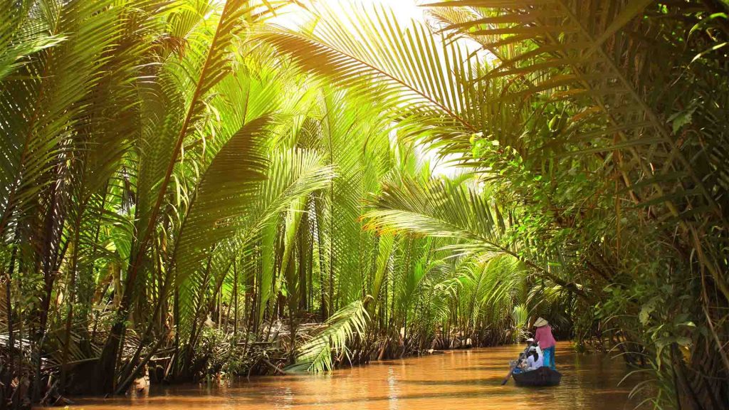 A day trip to the Mekong Delta is structured around a series of water-based and land-based stops