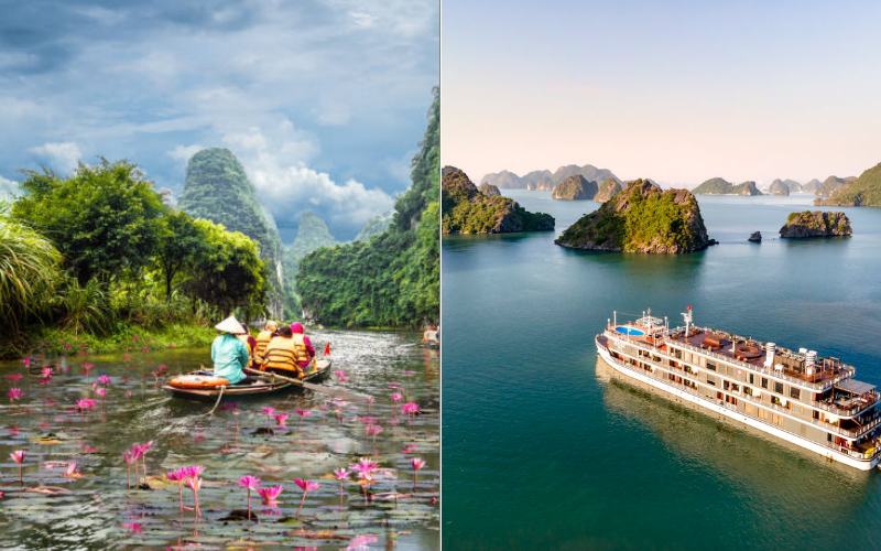 Travel style comparison Hanoi vs Ha Long Bay