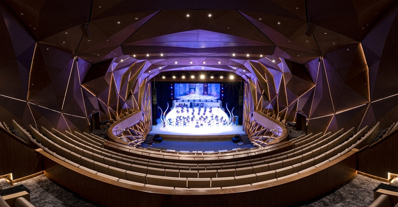  Công trình xây dựng tại Nhà hát Đó rất hiện đại.