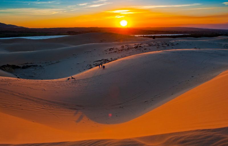 Sunrise at Red Sand Dunes Mui Ne