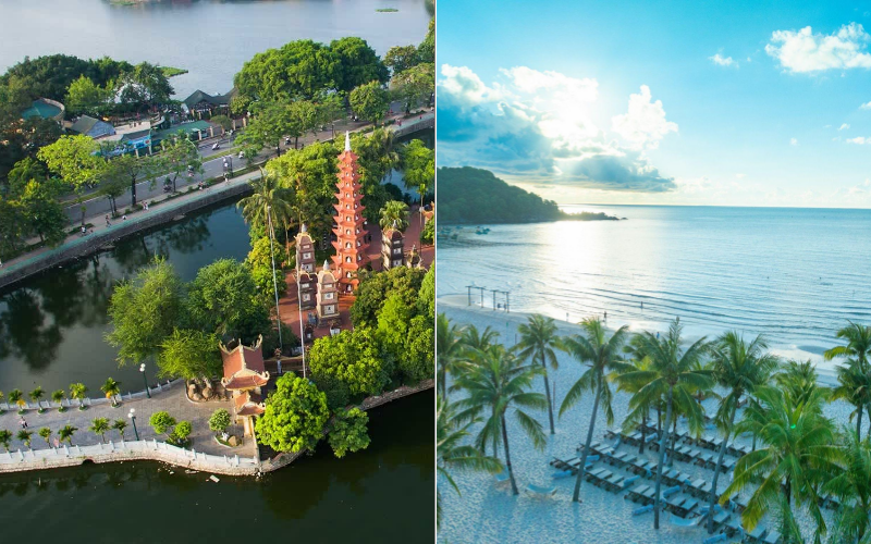 Hanoi to Phu Quoc flight distance