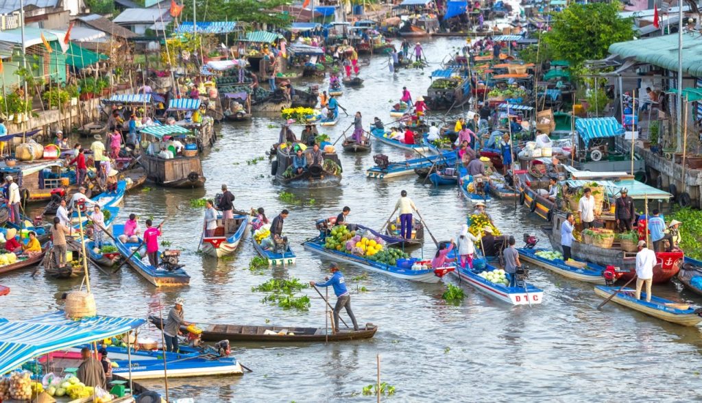 In the Mekong Delta, the river is the "main road"