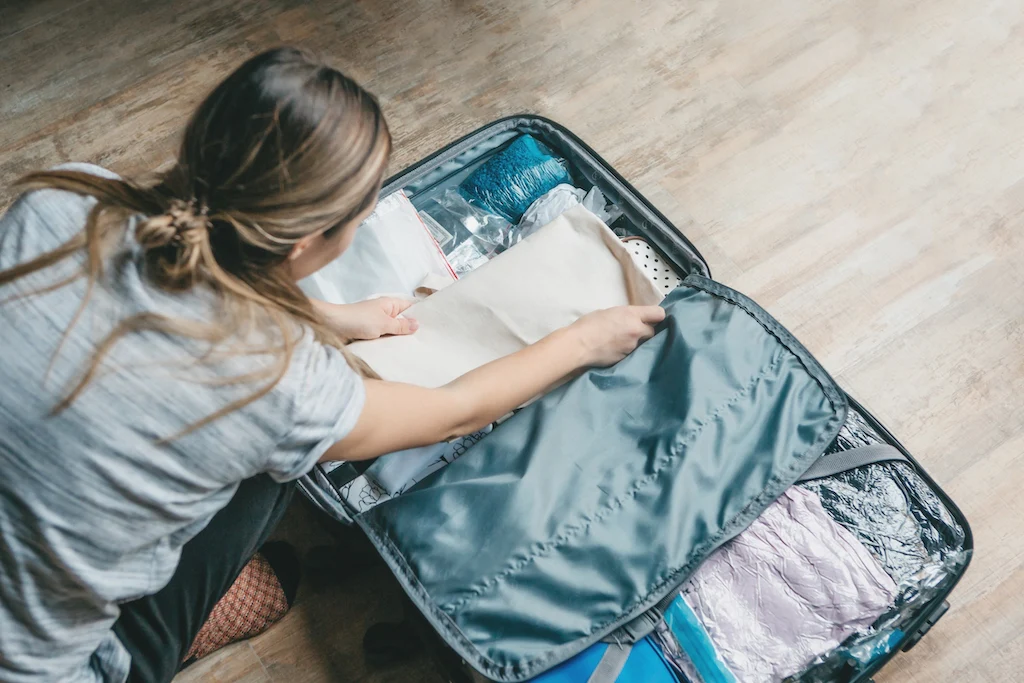 Pack light and avoid bulky suitcases if possible