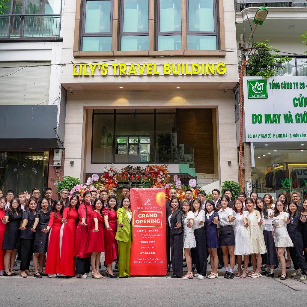 The staff at Lily's Travel are having a great time together