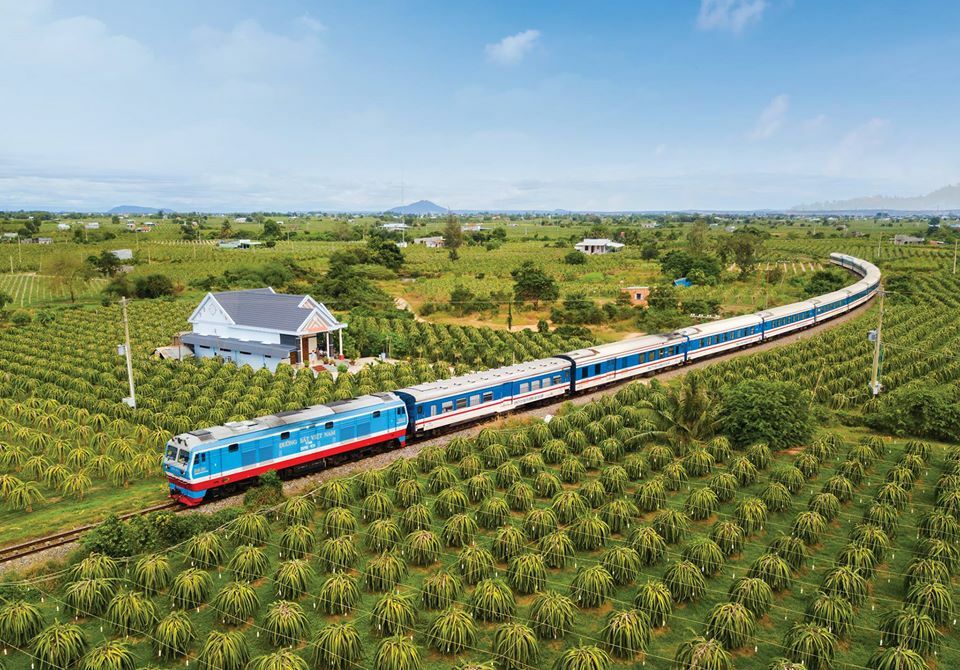 Train from Phan Thiet to Nha Trang scenic railway coastal view