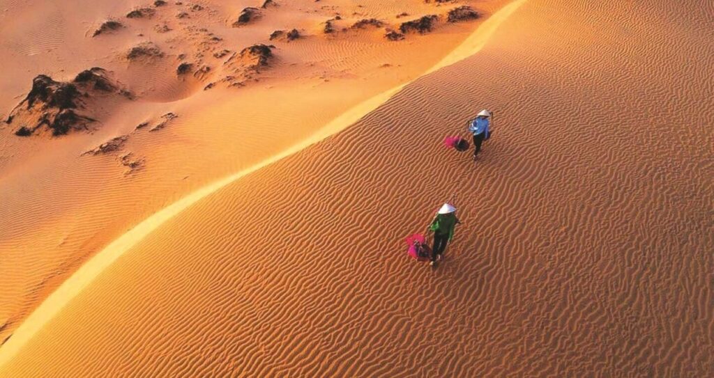 Red sand dunes - Mui Ne at sunset