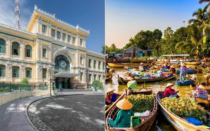 How far is Mekong Delta from Ho Chi Minh