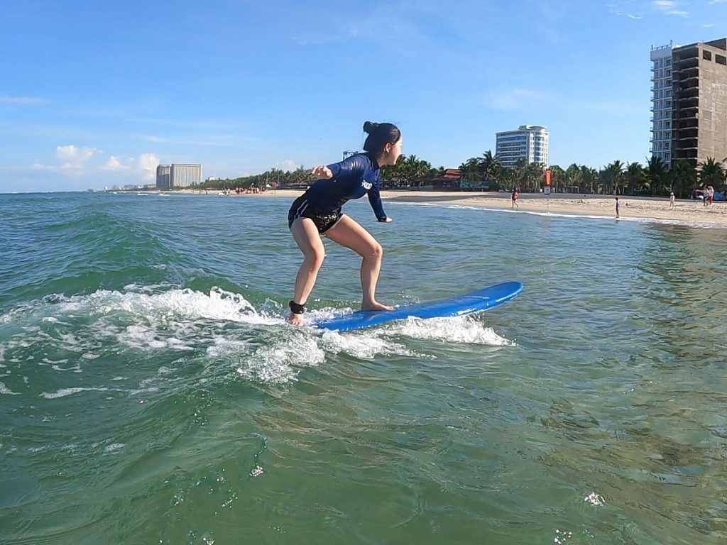 Surfing at Hoi An beach