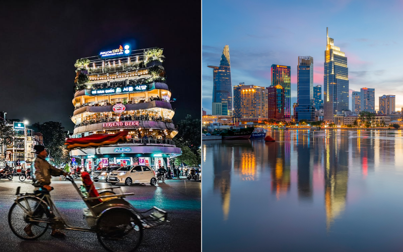 Hanoi or Ho Chi Minh for different travel styles