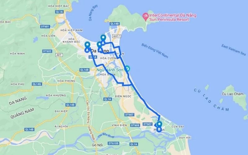 Da Nang To Hoi An Travel Time