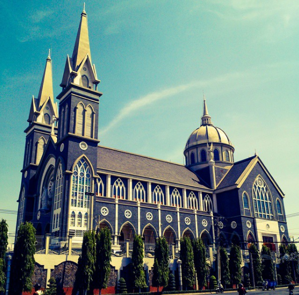 Phu Cuong Cathedral Binh Duong local landmark